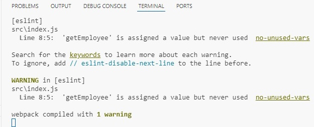 Terminal of VS code